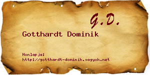 Gotthardt Dominik névjegykártya