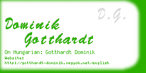 dominik gotthardt business card